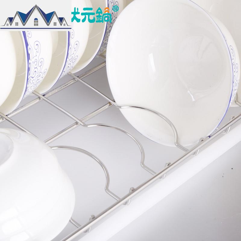 zygoo 厨房碗架304不锈钢双层碗碟架晾放碗盘沥水置物架用品收纳2 三维工匠高清大图