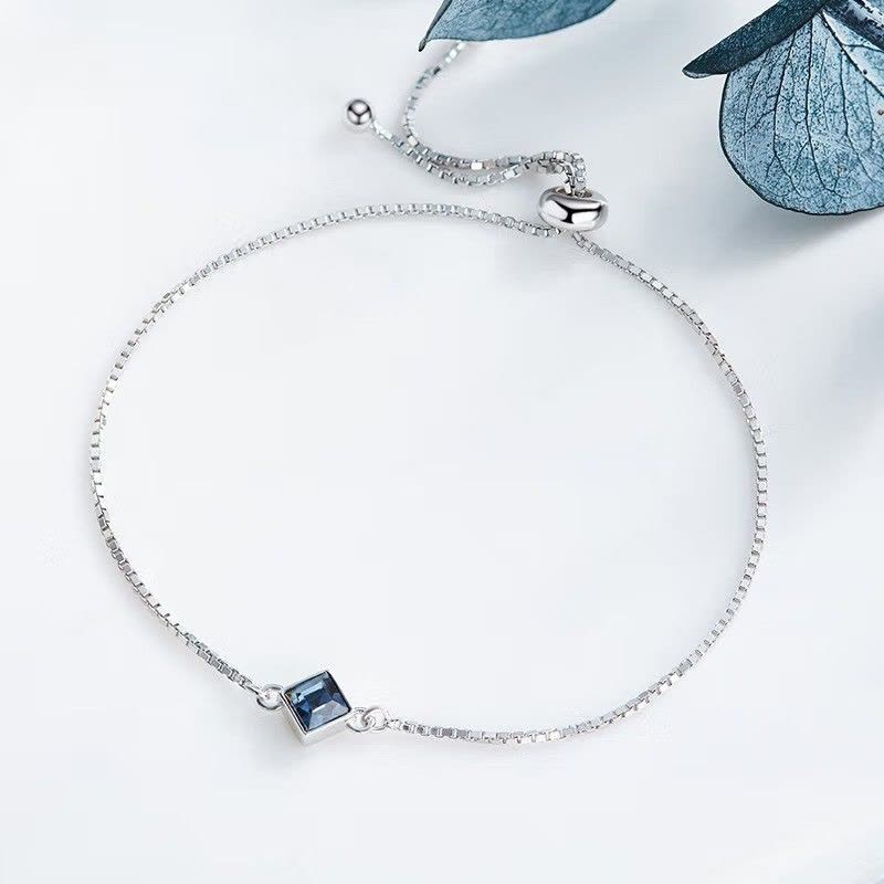 鑫铂尼925纯银手饰品七夕情人节礼物送女友告白银手链手环女生生日礼物送老婆银饰图片