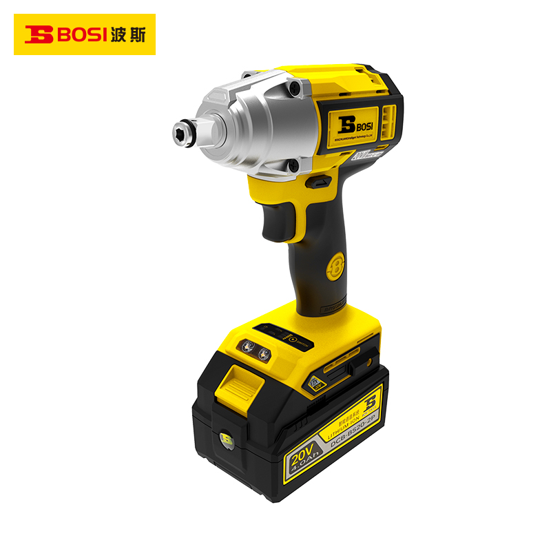 波斯(BOSI)无刷冲击两用扳手(350N.m 20V/4.0Ah)台高清大图