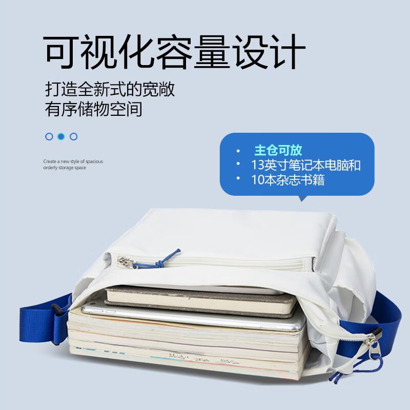 维多利亚旅行者大容量轻便大容量斜挎包单肩差包5067白色_高清大图