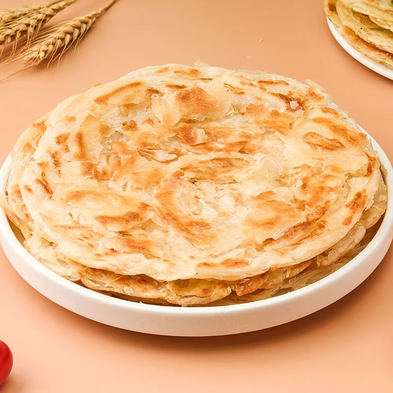千味央厨手抓饼香酥不腻少油煎制麦香浓郁原味1.2kg*1袋高清大图