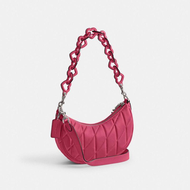 蔻驰coachmira时尚百搭简约休闲新月形皮革单肩包斜挎包