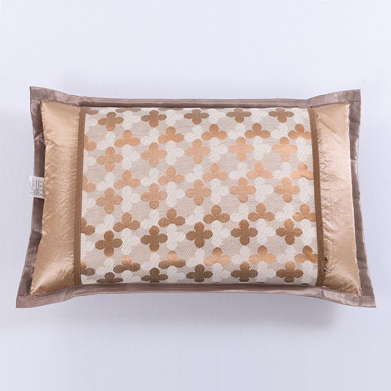 一对装夏季冰丝枕套仿藤枕席套凉枕套夏天竹凉席枕头套