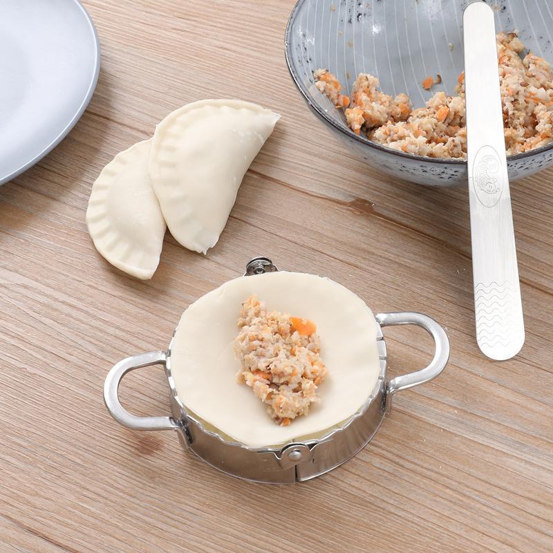 小号饺子夹 适合市场的饺子皮 304不锈钢包饺子神器懒人家用手工夹捏水饺模具圆形饺子器小工具