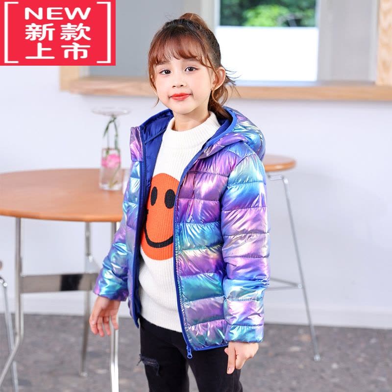 可莉允女童轻薄款羽绒棉服秋冬大童短款棉袄8儿童棉衣冬装外套9洋气12岁图片