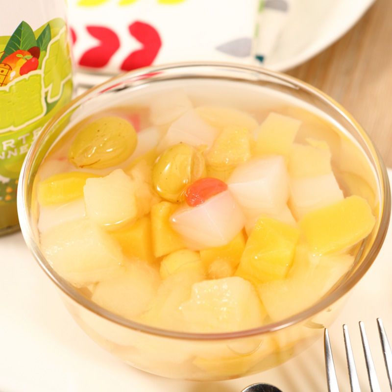杂果罐头425gx6罐整箱糖水什锦水果罐头烘焙餐饮新鲜水果大罐