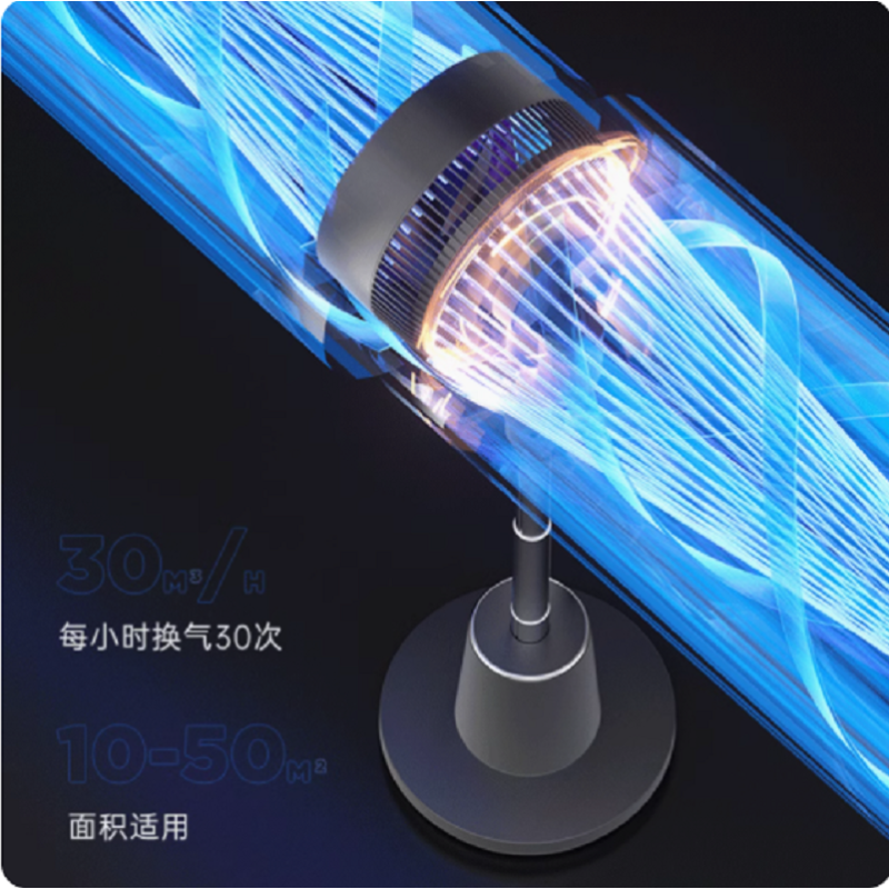 苏宁宜品智能空气循环扇家用电扇立XA180式涡轮落地扇8D摇头电风扇-遥控语音款XA180-DCYY