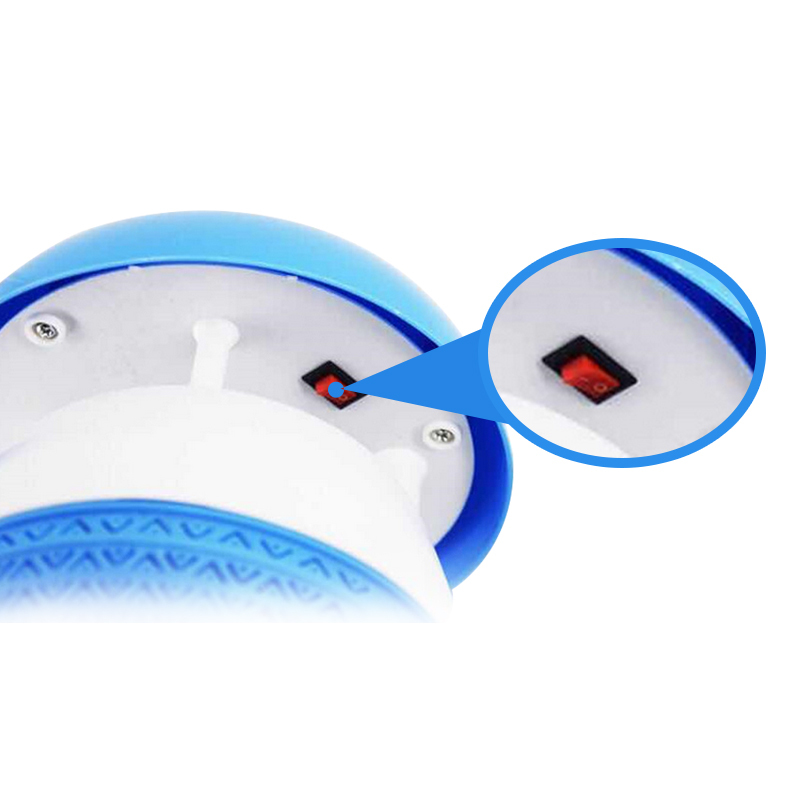 吉选(Gesobyte) WM-52驱蚊灯 无辐射吸入式蘑菇型驱蚊灯 USB驱蚊器 LED物理捕蚊器 光触媒灭蚊灯 蓝色