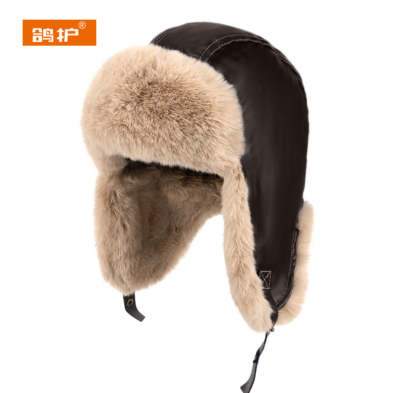 鸽护 雷锋帽 GH188QDK-咖啡色 顶高清大图