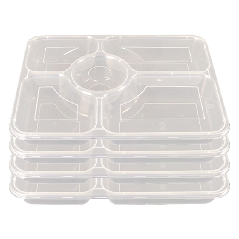 户美佳欣 一次性餐盒 1250ml大五格/个高清大图