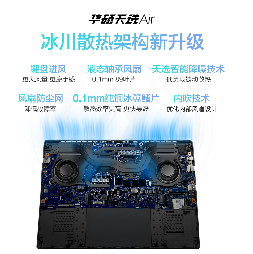 天选Air2025 AMD锐龙7 H 260 LPDDR5X 32G 1TB RTX5060银高清大图