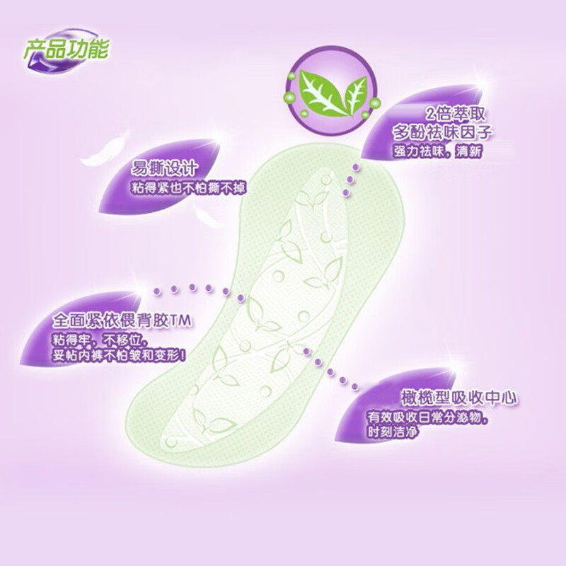 护舒宝(Whisper)隐形护垫薄款72片隐型净洁透气祛味棉柔表层无感干爽透气 隐型祛味 清香72片高清大图