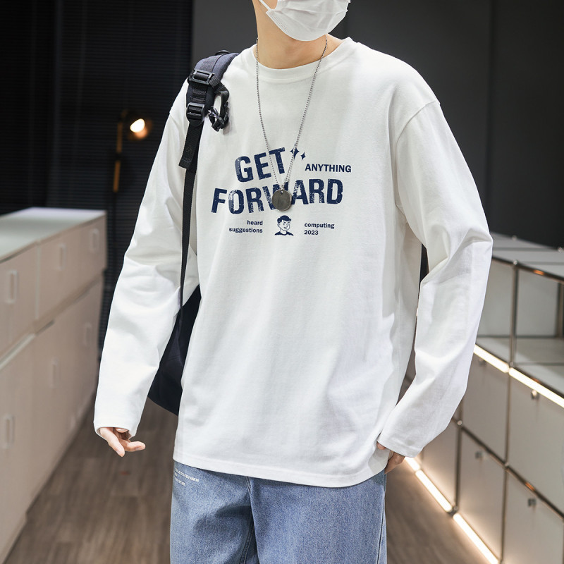 85折价594元唐狮男装长袖t恤图案印花长袖t恤长袖t恤男男士长袖男士