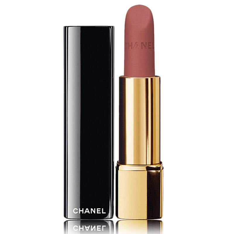 Chanel 香奈儿口红炫亮魅力唇膏丝绒系列62#奶茶色哑光不易脱色显色粉色