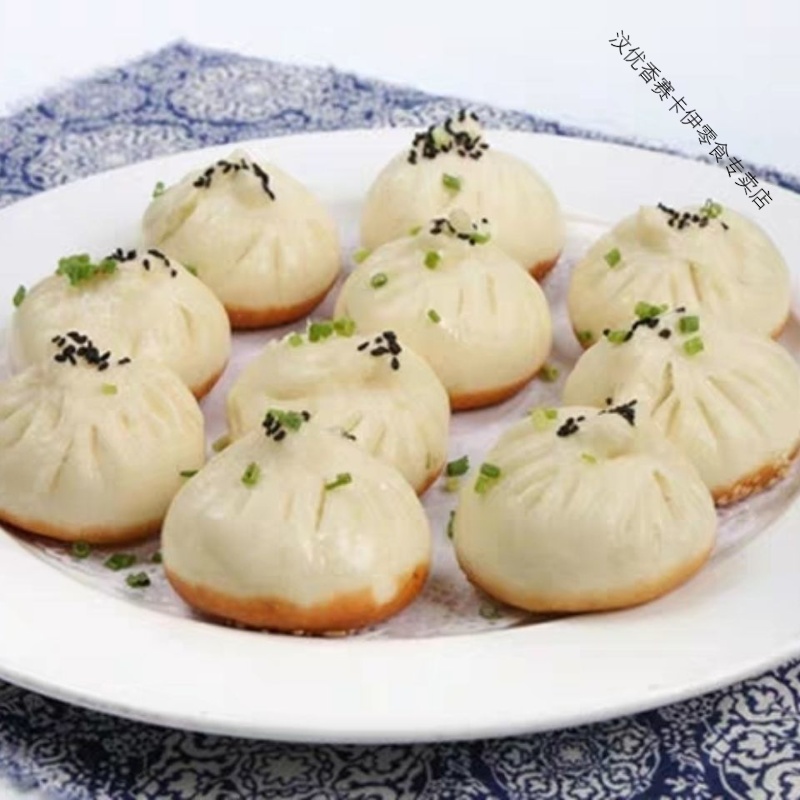 3斤65个蒸煎包小笼包鲜肉包子早餐 包子生煎包 蒸煎酱肉包(3斤约65个)高清大图