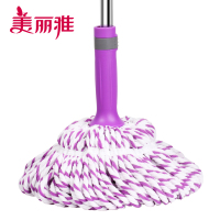 美丽雅 自拧水拖把旋转免手洗吸水地拖大号老式拖布轻巧型拧水拖把简装