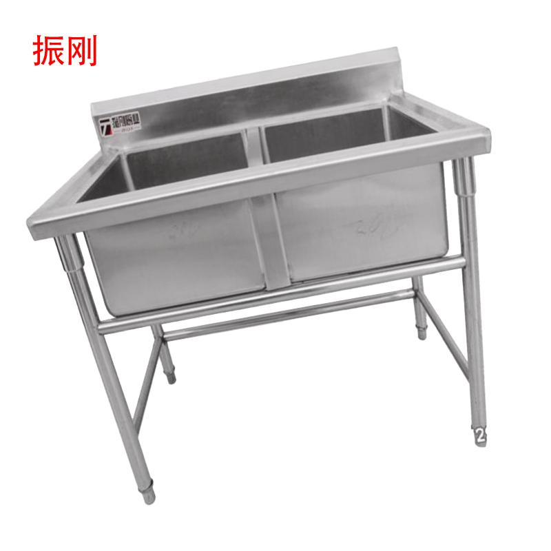 振刚 不锈钢双眼水池 1200*700*800 台高清大图