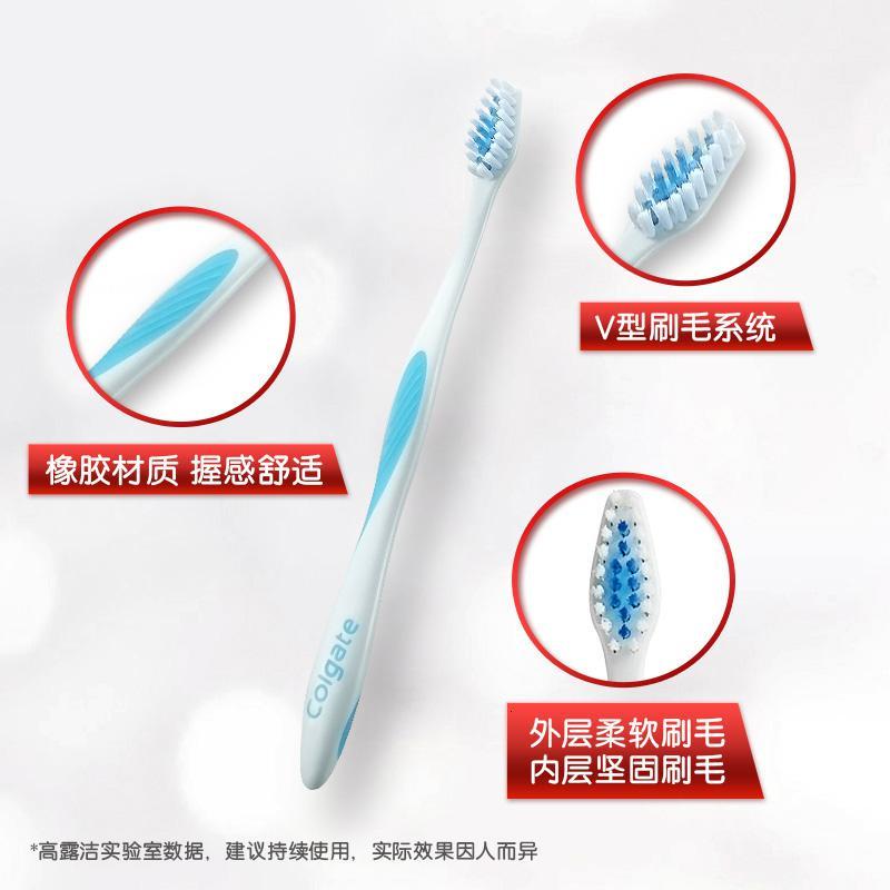 高露洁软毛牙刷带牙套正畸期间适用温和护龈深洁牙刷套装