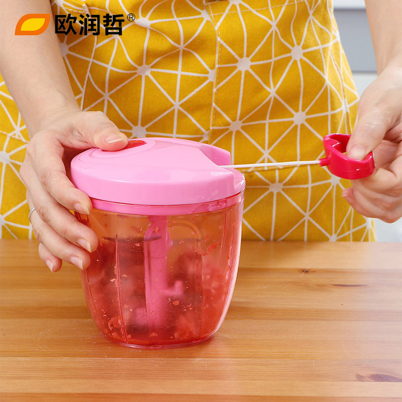 欧润哲 高身五刀片手拉食物料理碗 106893