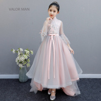 中国风女童婚纱蓬蓬纱儿童生日晚礼服公主裙小花童古筝钢琴演出服