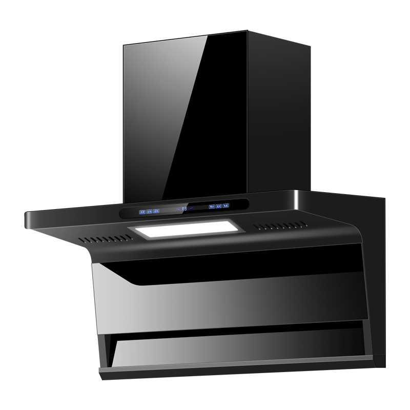 [铜线电机+油电分离]欢呼好太太30立方油烟机顶侧双吸抽油烟机 7字型吸油烟机大吸力家用自动清洗厨房B818定频自行安装高清大图