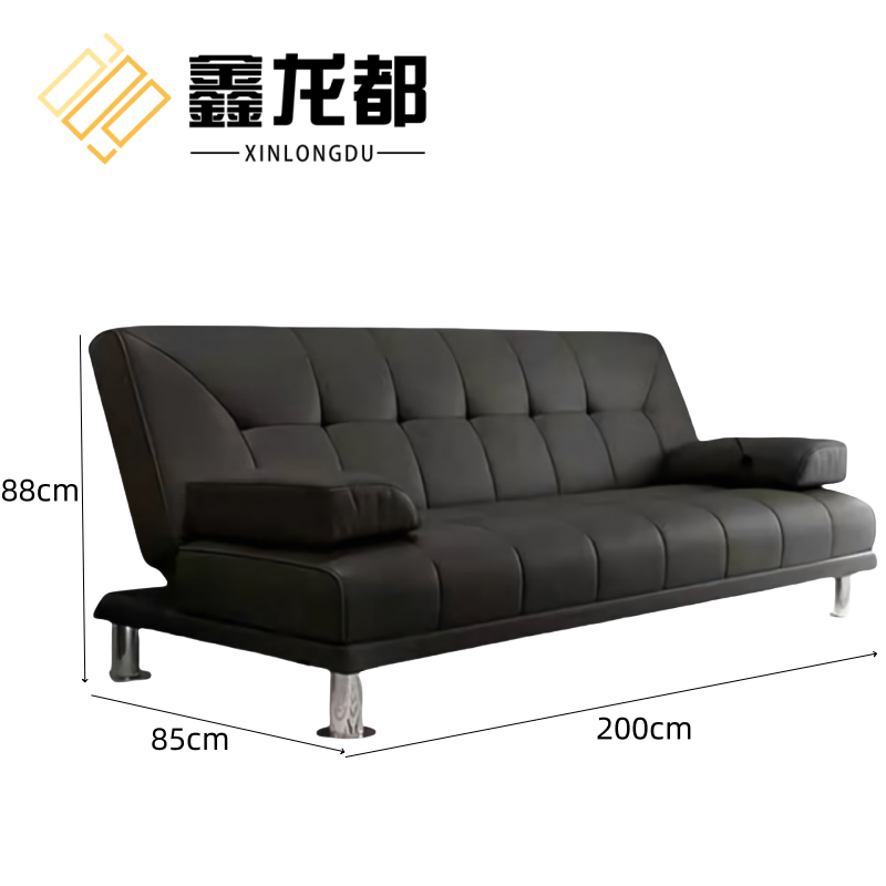 鑫龙都沙发床 沙发床2*1.2m张 皮质