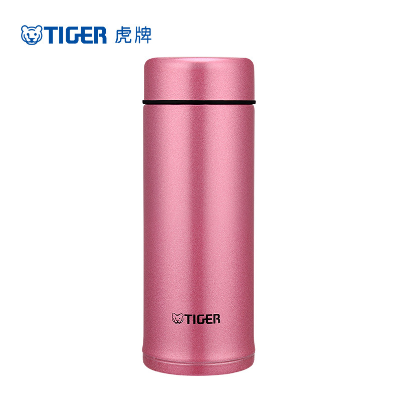 虎牌(tiger)双层真空保温杯 MMP-A25C-PH 亮炫粉 250ml 不锈钢迷你水杯 男女便携可爱杯子