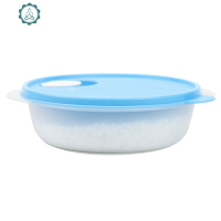 1微波水晶圆碗 便携分格饭盒 分隔便当盒 密封保鲜碗 封后保鲜盒
