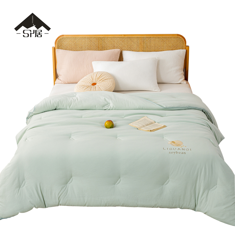 三人居 提花大豆四季被(颜色备注) 160cm*210cm/条高清大图