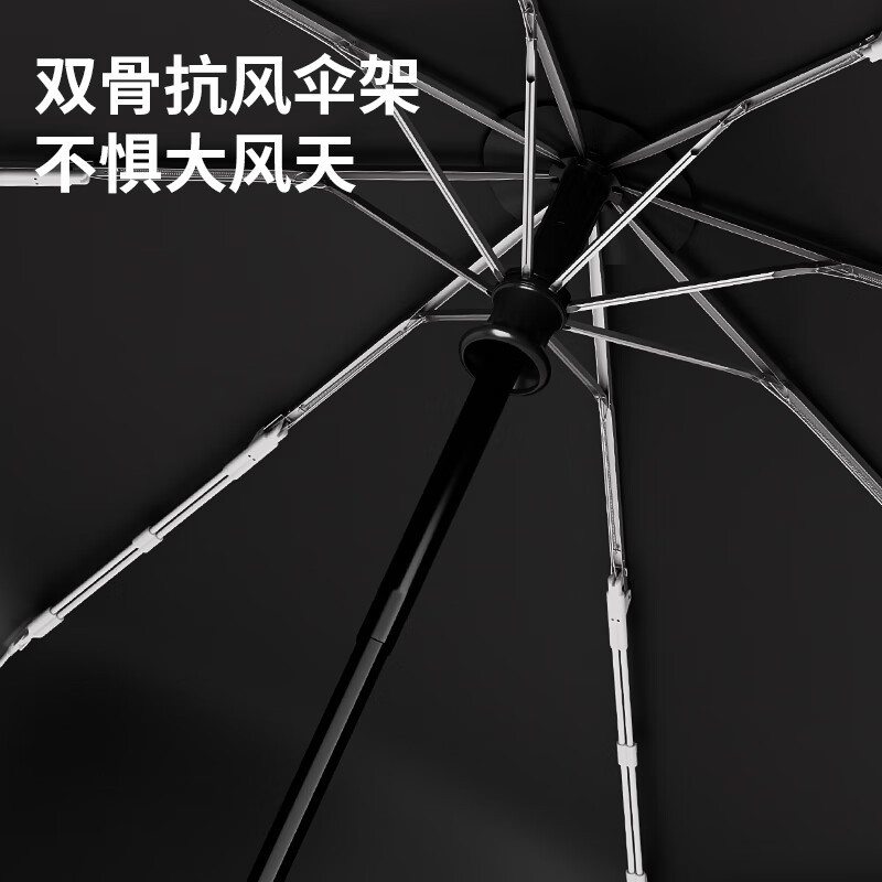美度(MAYDU)儿童雨伞全自动安全圆角防回弹男孩上学女生晴雨两用自动渐变 自动渐变儿童伞太空喵高清大图