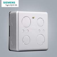 西门子（SIEMENS）开关插座 金属暗装地插底盒 高强度型5TG00001NC