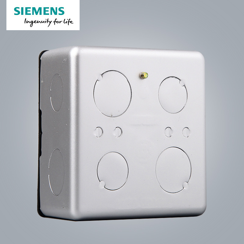 西门子（SIEMENS）开关插座 金属暗装地插底盒 高强度型5TG00001NC