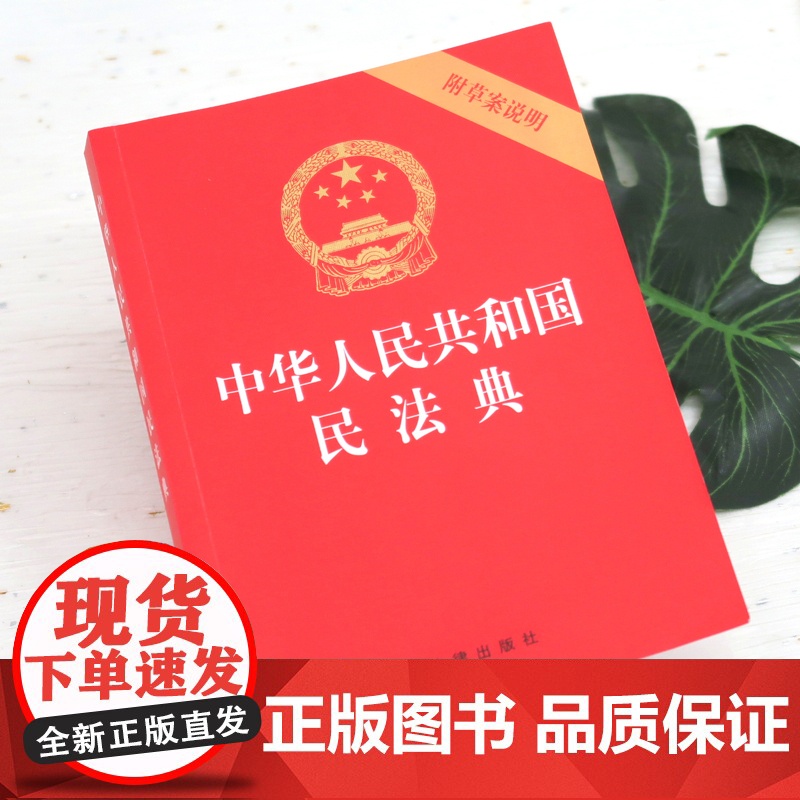 10本套装 中华人民共和国民法典 附草案说明 32开 压纹烫金版 法律出版社高清大图