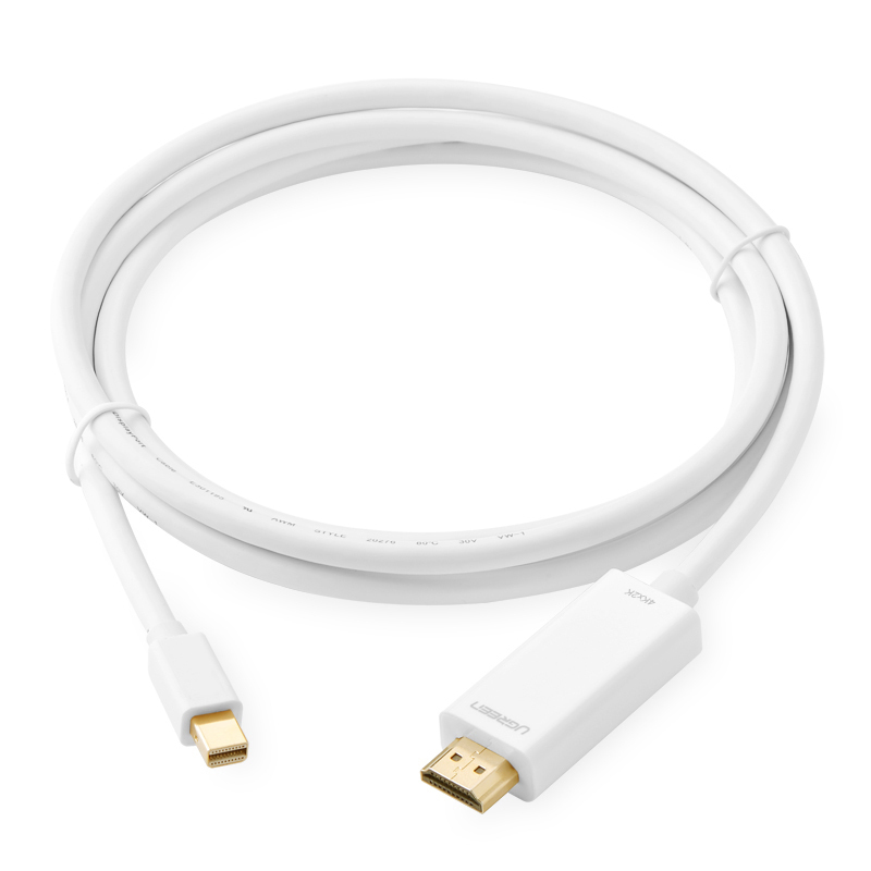 绿联minidp转hdmi转换线4k高清线适用苹果macbook雷电接口接电视转接