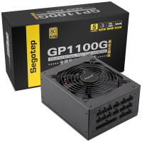 鑫谷(Segotep)额定1000W GP1100G黑金全模组电源(金牌认证/日系电容/五年质保/多显卡游戏电脑电源)