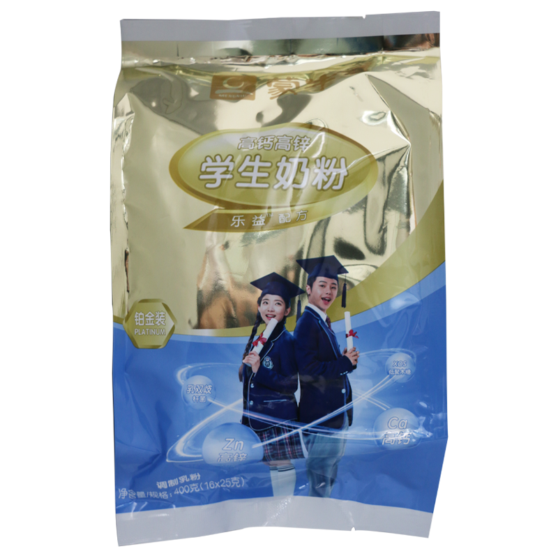 蒙牛铂金装学生奶粉400g*6袋 高钙高锌青少年男女儿童成长牛奶粉