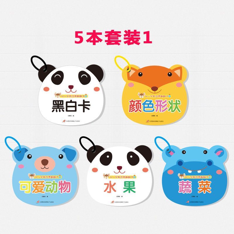 乐加酷 宝宝早教书婴幼儿书籍0-3岁撕不烂启蒙玩具看图识物识字认知卡片