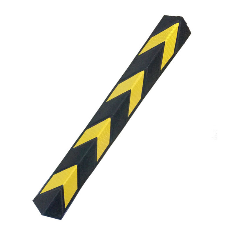 海斯迪克hk0015橡胶直角护墙角橡胶护角车库反光防撞条护角厚06cm长80