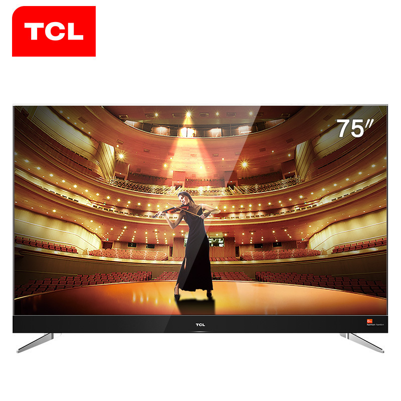 TCL 官方旗舰 75C2A (75英寸)吋 哈曼卡顿音响 64位34核 全面屏人工智能语音液晶平板电视