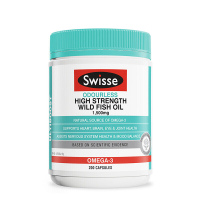 swisse深海鱼油软胶囊dha欧米伽3降xue脂血压澳洲进口非鱼肝油成人老人 深海鱼油软胶囊 1500mg/200粒