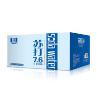 9月新货 优珍苏打水饮品白苏打水ph值7.6无糖无汽弱碱性纯净水矿泉水水350ml*24瓶整箱