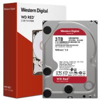 西部数据(WD)红盘 3TB SATA6Gb/s 64M 台式机硬盘5400转NAS (WD30EFRX)
