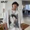 WAXY纯棉短袖T恤男学生oversize宽松欧美高街嘻哈潮流半袖上衣ins