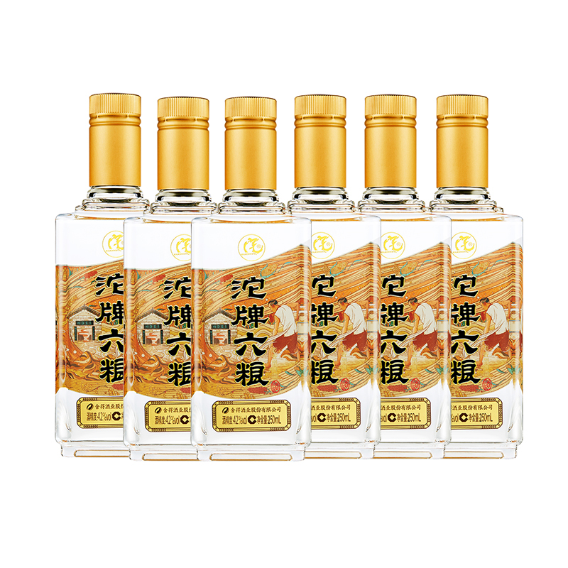 沱牌舍得 沱牌酒 沱牌六粮 42度 250mL 单瓶装 浓香型纯粮白酒高清大图