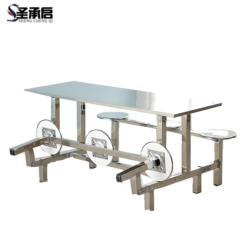 圣承启 折叠餐桌 6人张高清大图