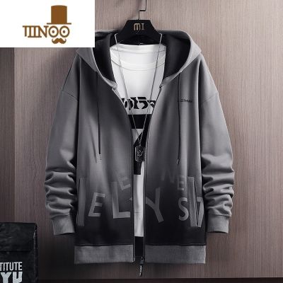 YANXU外套男士2023新款休闲运动夹克衣服潮牌男生痞帅羔绒男装 2XL 25深灰