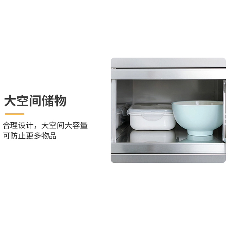 龙之腾201不锈钢食堂带锁餐具柜40门碗柜钥匙锁1800*1200*300高清大图