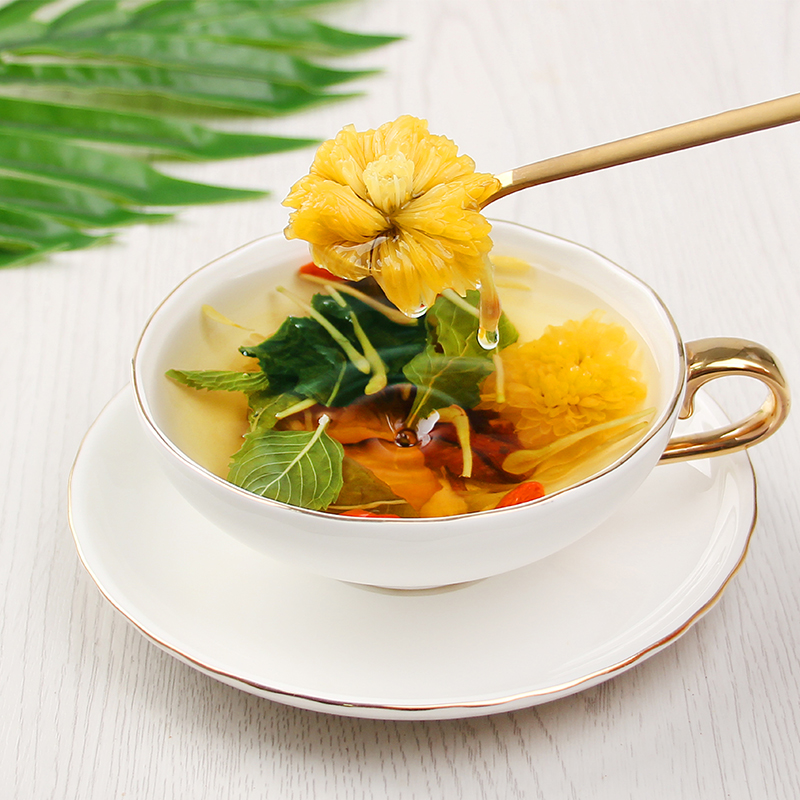 林青寻 金银花菊花茶120g/盒高清大图