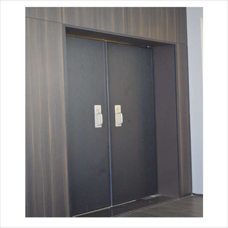 未易 董事长办公室会议室双开门隔音门极简铝合金窄门框