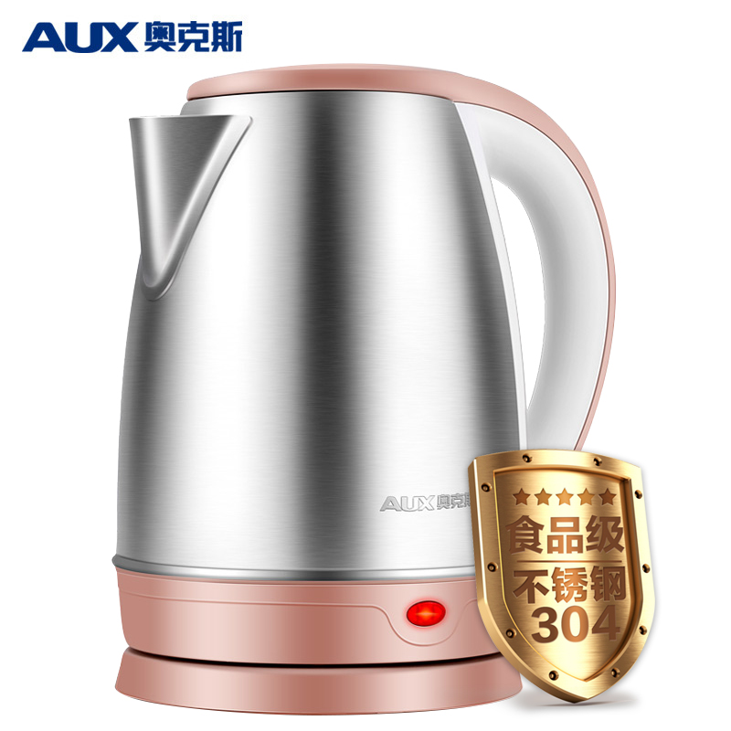 奥克斯(AUX) 电水壶 养生壶 HX-A6191 1.8L/升大容量 电热烧水壶家用 304不锈钢